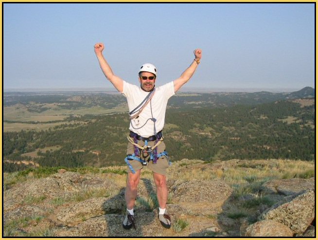 John D. of Colorado, cruised to the Top of Devils Tower!